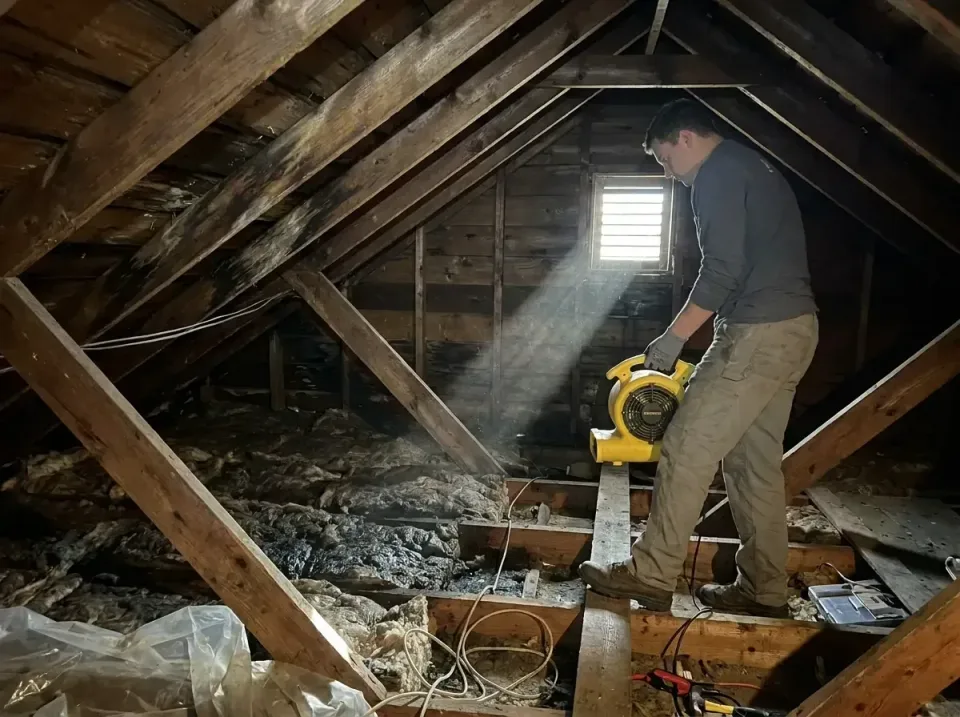 attic-water-damage-drying-proc-007 — frequently asked questions, Emergency Water Extraction & 24/7 Flood Response in Montice…